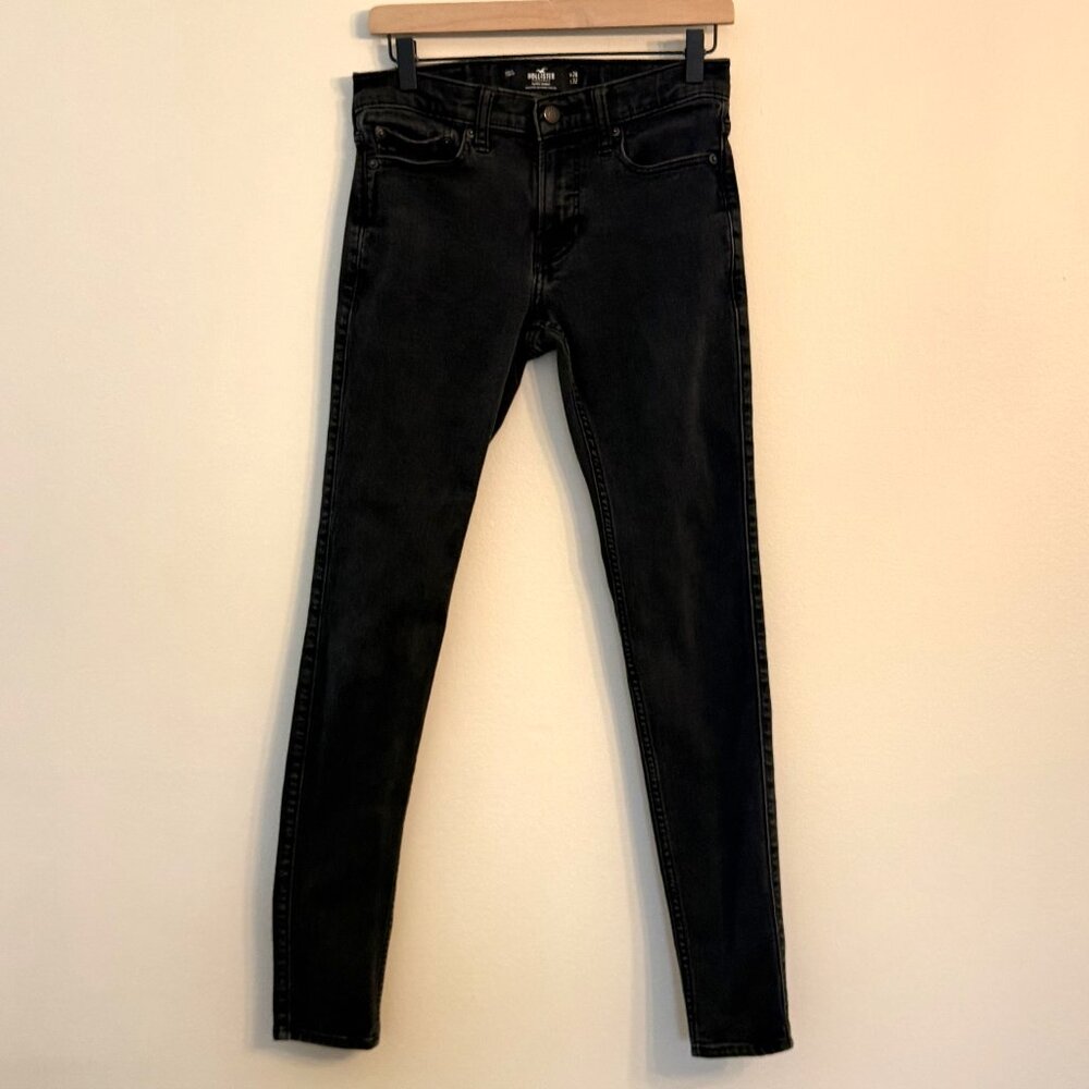 Hollister Super Skinny Advanced Stretch Jeans- Black
